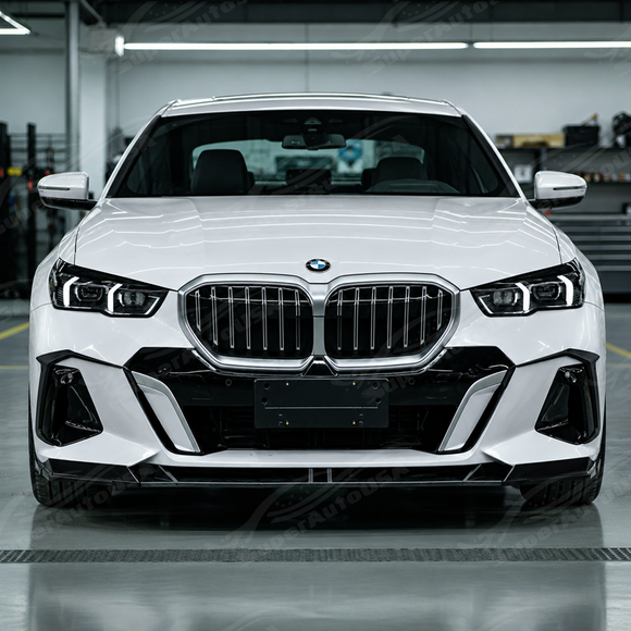 Close-up view showing the precision 3D contour mapping along the factory G60 bumper air duct vents