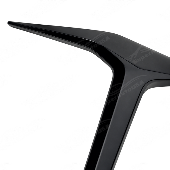 Reflective UV-resistant high-gloss top coat on the SuperAutoUSA VTEN canards under direct sunlight