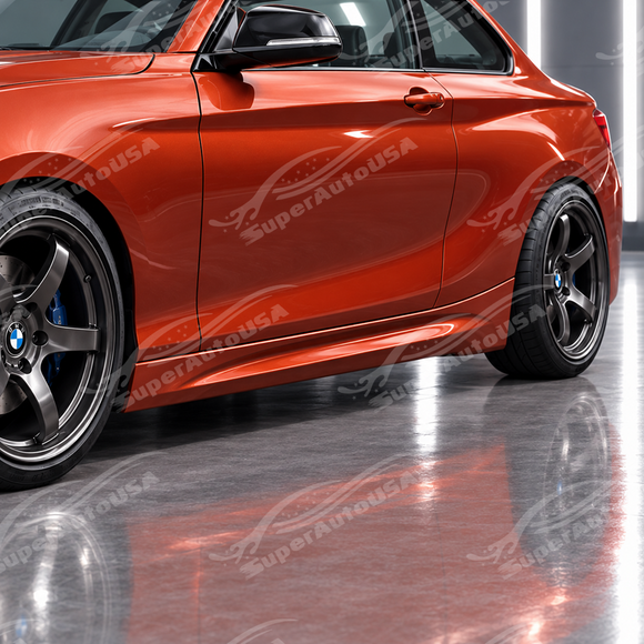 Precision edge-to-edge alignment where the side skirt meets the front and rear fender wheel arches