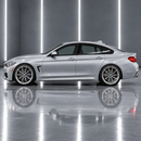 Direct side profile showcasing the sculpted M4-inspired contour lines and widened lower body stance