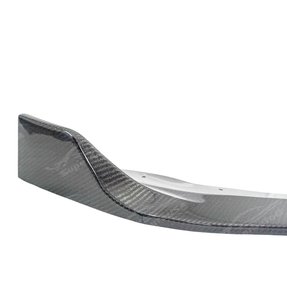 The uninstalled CS Style carbon fiber front bumper cover and body kit components