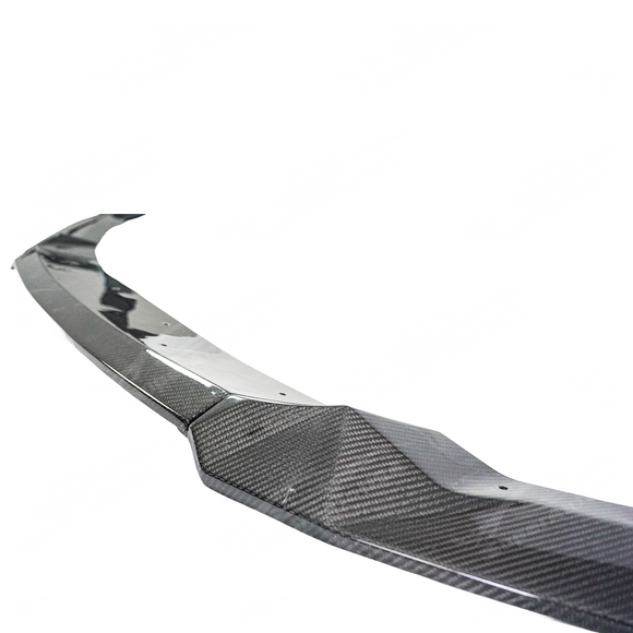 Uninstalled CS Style carbon fiber front bumper lip spoiler