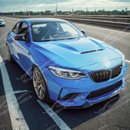 Uninstalled front bumper lower lip spoiler kit, top view