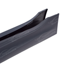 Close-up view of the sculpted rear aerodynamic winglet and precision edge beveling