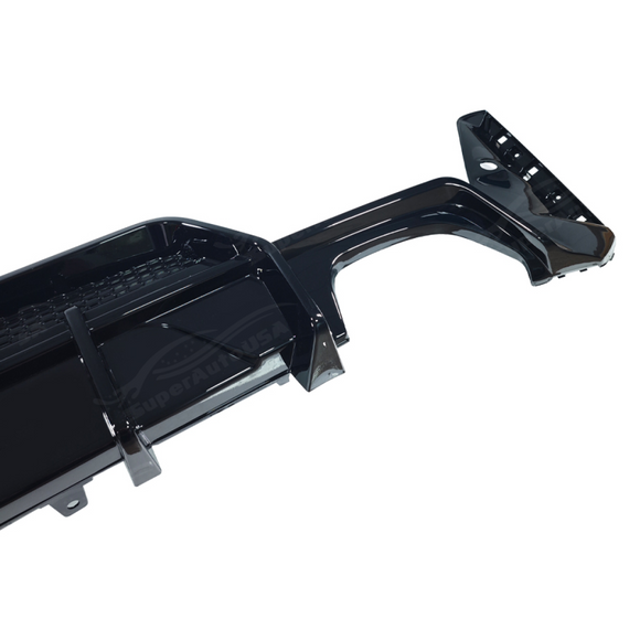 Low-angle perspective highlighting the ground-hugging profile of the SuperAutoUSA 3 Series rear kit