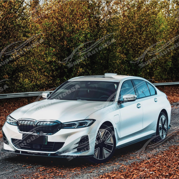 Full front view of a BMW G20 LCI with VTEN front lip