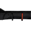 Rear profile showing the deep aerodynamic fins of the SuperAutoUSA G22 gloss black diffuser