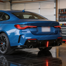 View of the plug-and-play wiring harness for the integrated LED brake light on the SuperAutoUSA diffuser