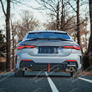 Durable glossy black material of rear diffuser and splitters for G22