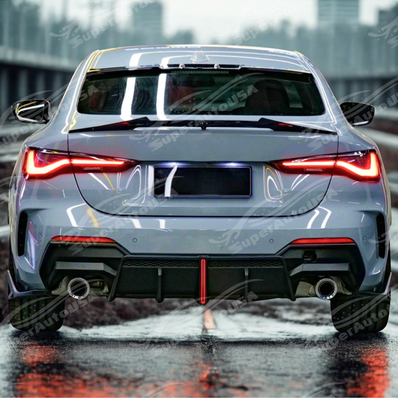 Uninstalled rear lower bumper diffuser only