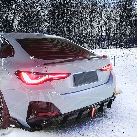 Underside view of VTEN rear splitter showing mounting