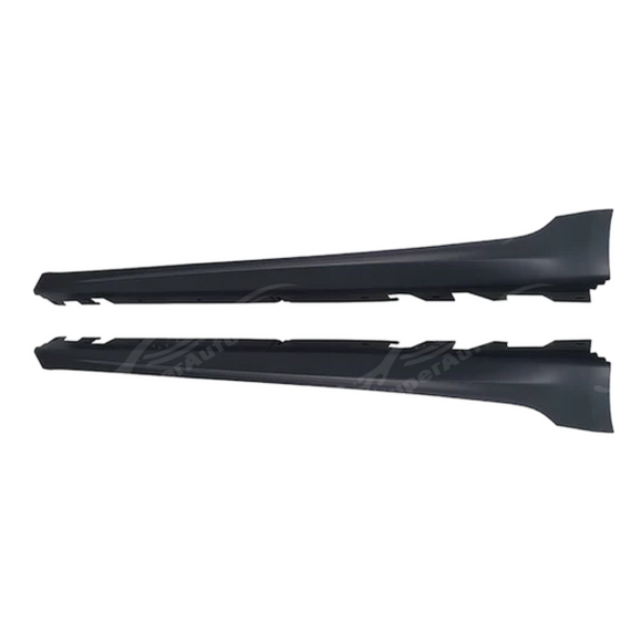 Standalone view of the uninstalled driver and passenger side M5 style replacement rocker panels