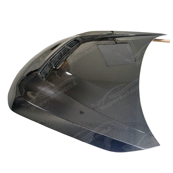 Precision fitment of AP style carbon fiber hood on a 2025 BMW G42 2 Series