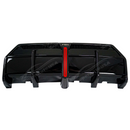 Close-up of the glossy black texture of VTEN rear diffuser on G42