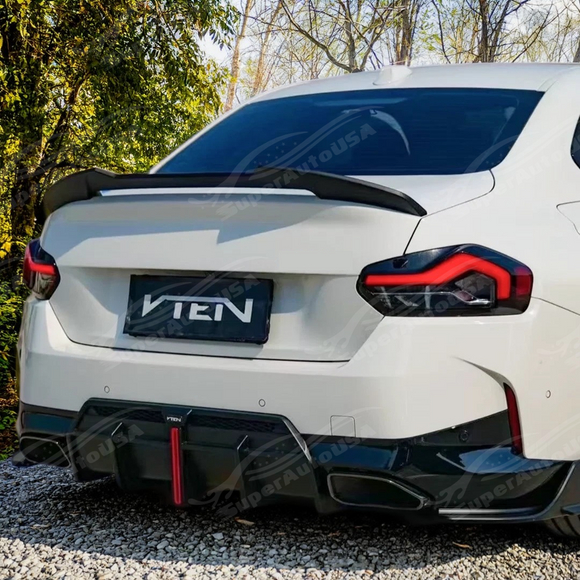 Precision fitment of VTEN rear diffuser on 2023 BMW G42