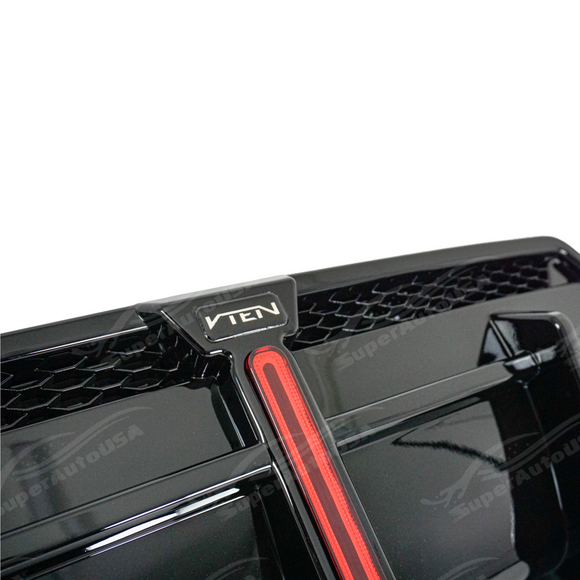 Low angle view emphasizing the VTEN rear diffuser on G42