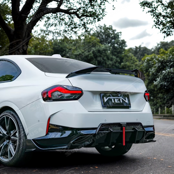 Underside view of VTEN rear diffuser, highlighting mounting points