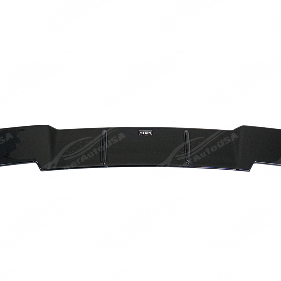 Close-up of the glossy finish on VTEN rear roof lip spoiler