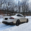 Gloss black VTEN roof lip spoiler for BMW G42 2022-2025