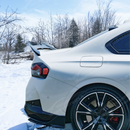 Precision fitment of VTEN roof lip spoiler on 2023 BMW G42

