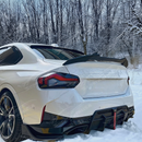 Full rear view of a BMW G42 with VTEN roof top lip spoiler