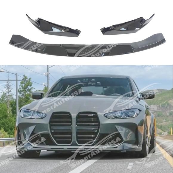 Easy installation of MP style front bumper lower lip spoiler kit on G80 M3