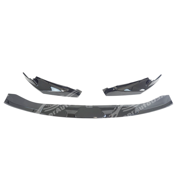 Uninstalled MP style front bumper lower lip spoiler kit, full view