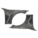 Easy installation of SuperAutoUSA real carbon fiber front fender panel