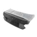 Detailed edge of the carbon fiber rear trunk cover