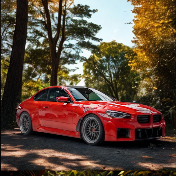 High-gloss carbon fiber N style fender for BMW M2 G87 2023-2026