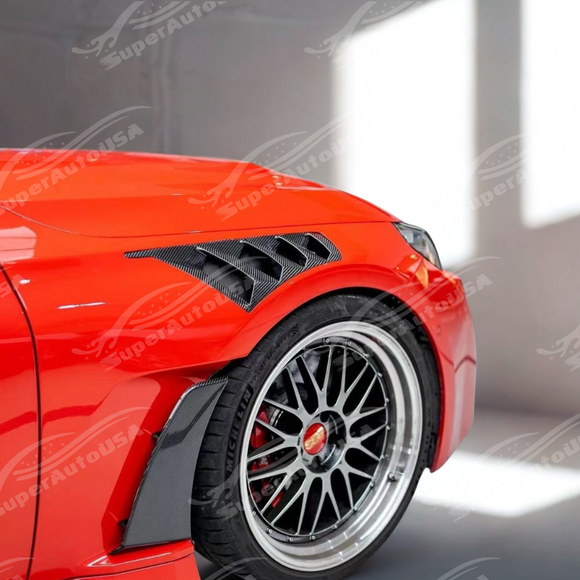 Lightweight real carbon fiber material of the BMW M2 G87 N style fender