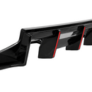 Deep mirror-finish gloss black clear coat on the ABS SuperAutoUSA VTEN diffuser structure
