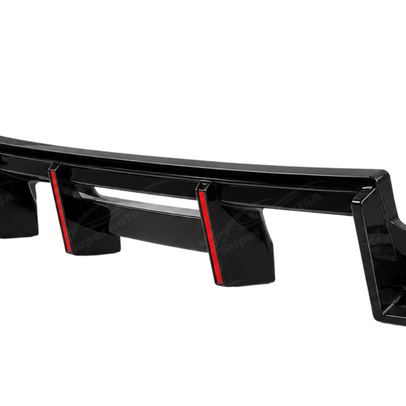 View of the OEM-style mounting tabs and clips engineered by SuperAutoUSA for direct G87 rear bumper snap-in