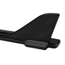 Reflective UV-resistant high-gloss top coat on the SuperAutoUSA VTEN side skirts under outdoor light