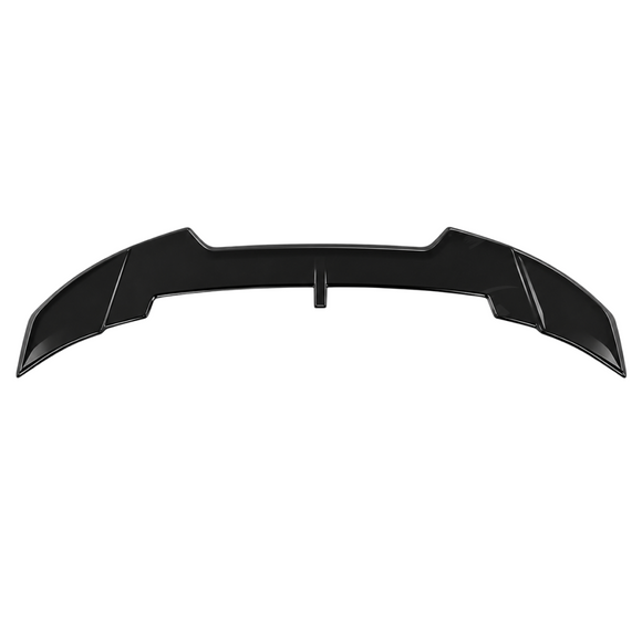 Close-up of the smooth, mirror-finish gloss black clear coat on the SuperAutoUSA wing blade