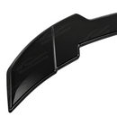 Close-up showing the precision fitment of the wing bases along the G87 trunk lid contours