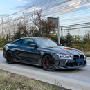 Precision fitment of SuperAutoUSA front splitter on a 2023 BMW M3 G80