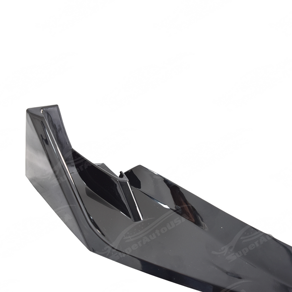 SuperAutoUSA front splitter integrated on a black BMW M3 G80