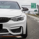 SuperAutoUSA front lip giving the BMW M4 an aggressive front loo