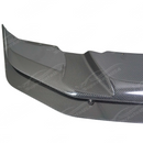 Close-up of the SuperAutoUSA real carbon fiber weave on the M4 GTS style lip