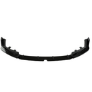 Close-up of the premium mirror-finish gloss black coating on the SuperAutoUSA M5 front splitter