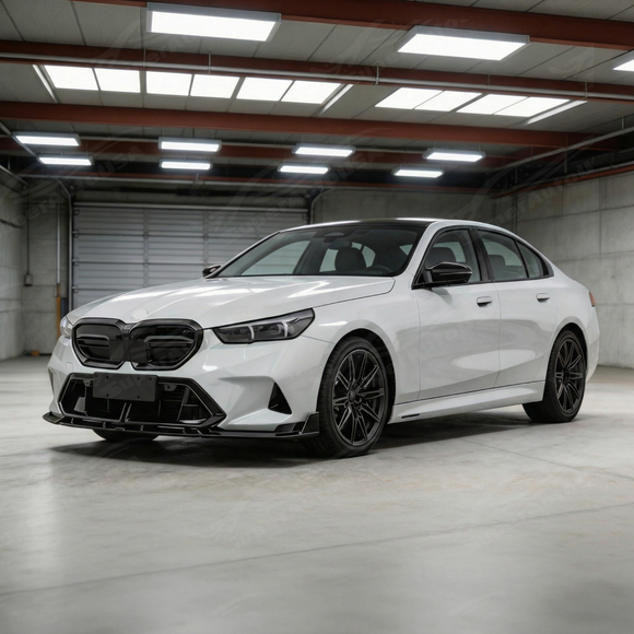 Seamless integration of the SuperAutoUSA splitter with the G90 M5's modern bodywork