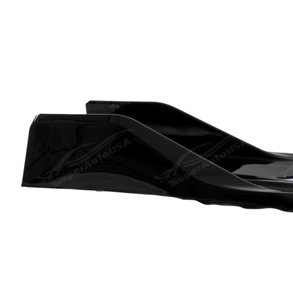 Low angle shot showing the aerodynamic ground clearance of the X1 side skirt spoilers