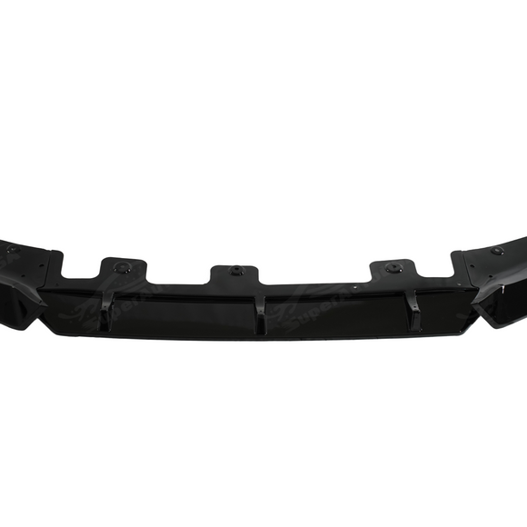 M-Performance inspired SuperAutoUSA gloss black front splitter on a BMW X1 U11 SAV