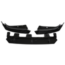 Standalone view of the uninstalled SuperAutoUSA gloss black front bumper lip for BMW X1 U11
