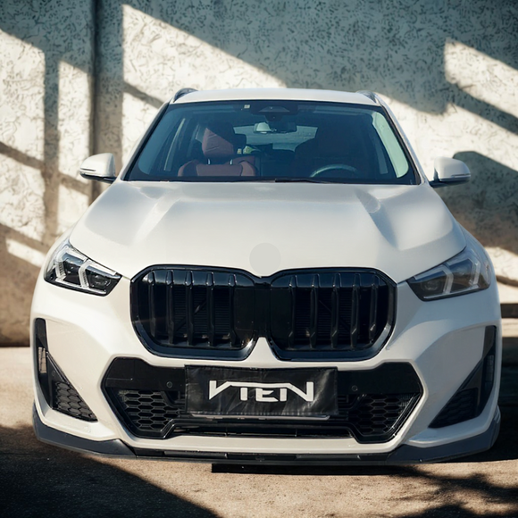 Gloss black VTEN front lip spoiler for BMW X1 U11 2023-2025