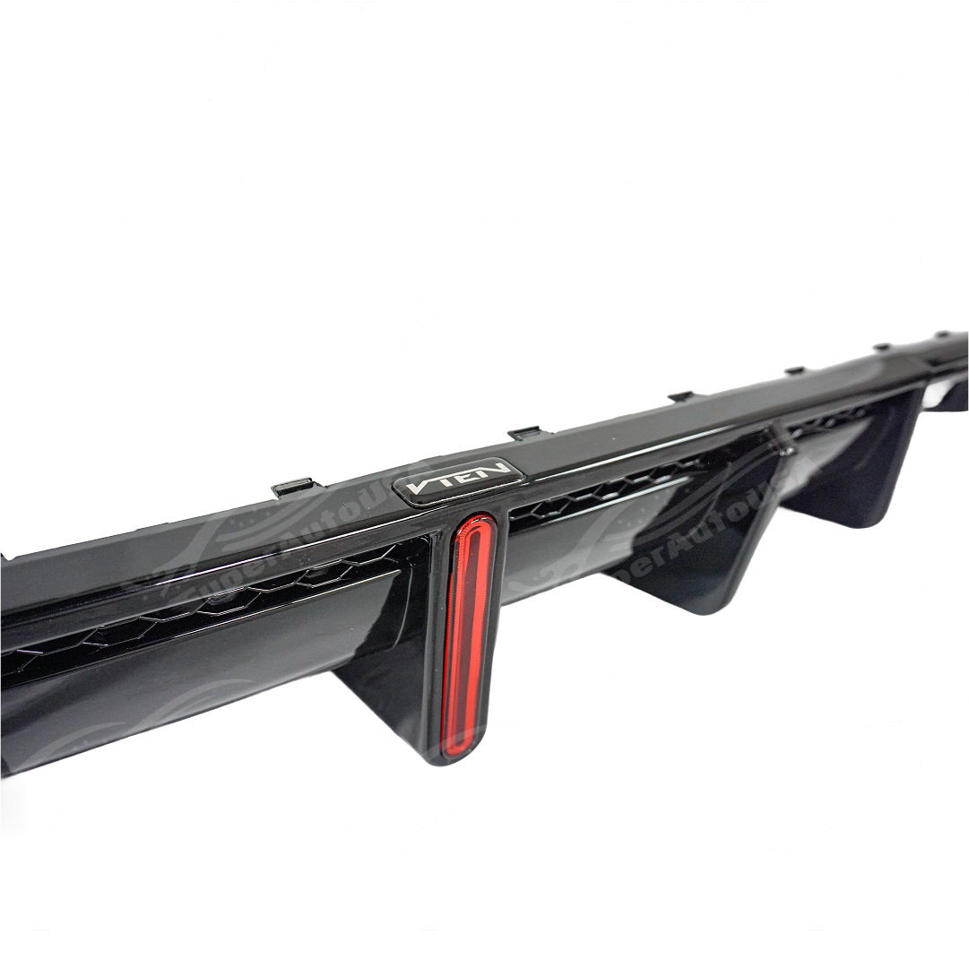 Fits BMW X1 U11 2023-2025 VTEN Rear Lower Bumper Diffuser With Red LED ...