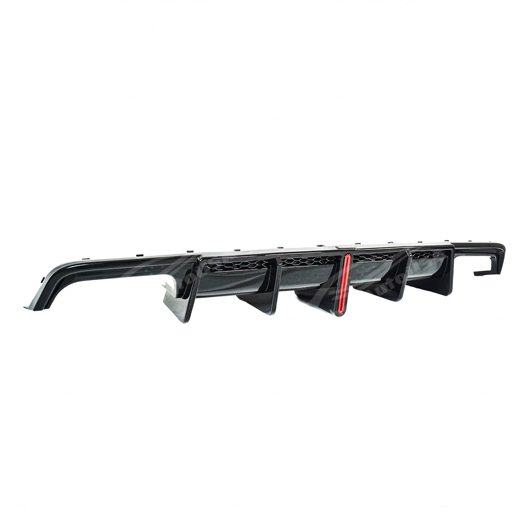 Fits BMW X1 U11 2023-2025 VTEN Rear Lower Bumper Diffuser With Red LED ...
