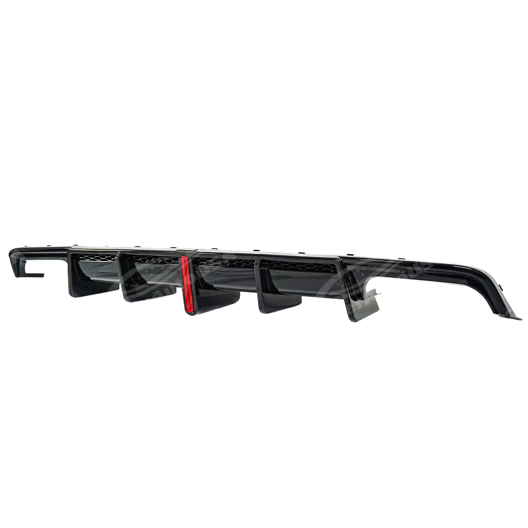 Fits BMW X1 U11 2023-2025 VTEN Rear Lower Bumper Diffuser With Red LED ...