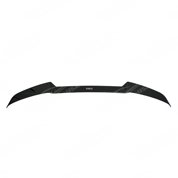 Close-up of the VTEN gloss black roof spoiler on U11